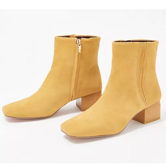 Franco Sarto Suede Side Zip Ankle Boots - Waxtona - Picture 1 of 7